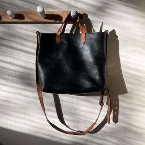 Madewell transport tote black